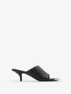 Duck Kitten Heel Leather Mule Black - BURBERRY - BALAAN 2