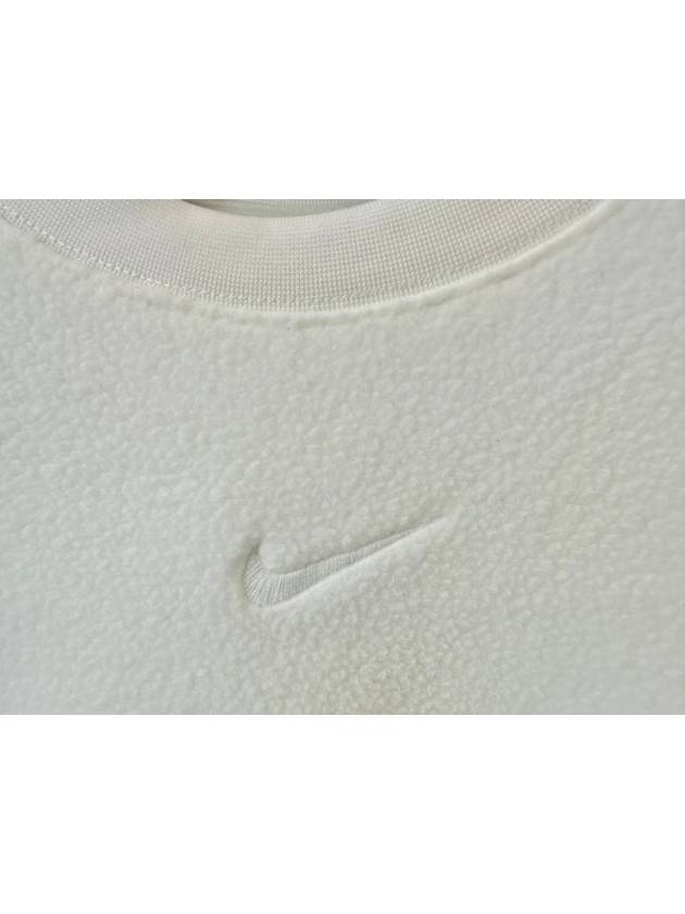 Fleece Crop Sweatshirt DQ6845 133 White WOMENS XS M L Asian Fit - NIKE - BALAAN 3