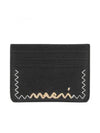 Logo Leather Card Wallet Black - MARNI - BALAAN 1