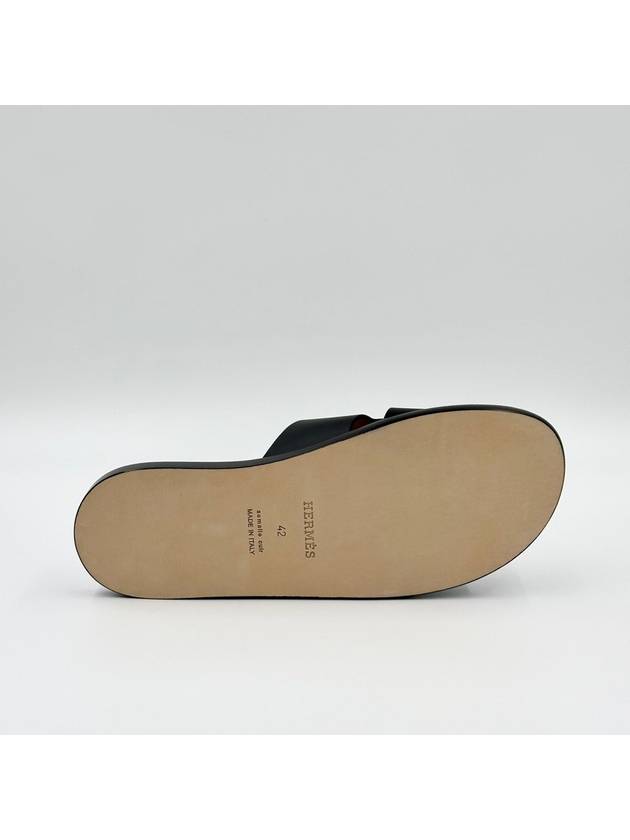 Izmir Sandal Calfskin & Noir - HERMES - BALAAN 7