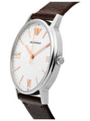 Mate Quartz Leather Watch Brown - EMPORIO ARMANI - BALAAN.