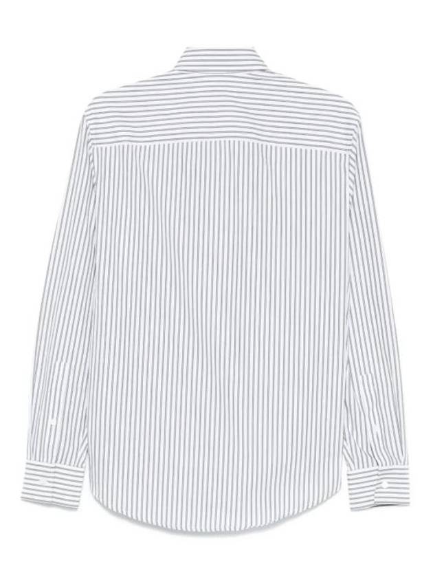 Striped Long Sleeve Shirt Chalk Conifer - BURBERRY - BALAAN 3