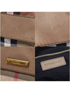 Burberry 3732783 House Check Beige Leather LICHFIELD Large 2WAY - BURBERRY - BALAAN 7