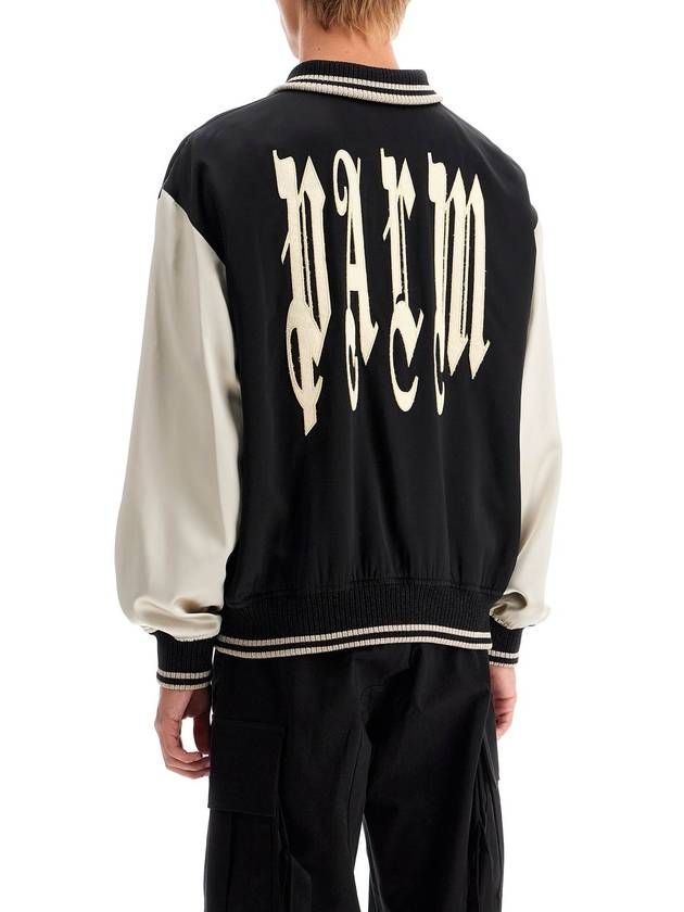 satin varsity jacket for - PALM ANGELS - BALAAN 3