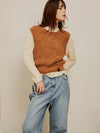 Candy Wool Knit Vest Brown - SORRY TOO MUCH LOVE - BALAAN 2