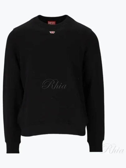 Mini D Patch Sweatshirt Black - DIESEL - BALAAN 2