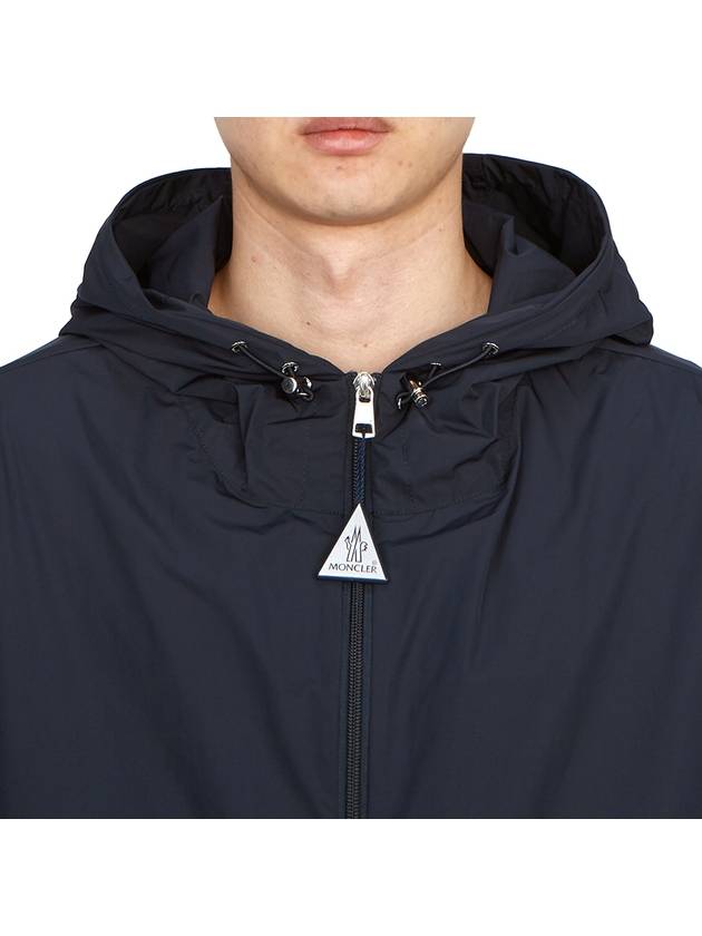 Moyse Logo Zip-Up Hoodie Navy - MONCLER - BALAAN 9