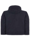 Batavia Garment Dyed Nylon Cotton Hooded Jacket Navy - STONE ISLAND - BALAAN 5