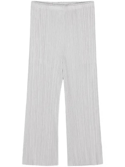 Pleated Basic Crop Pants Grey - ISSEY MIYAKE - BALAAN 2