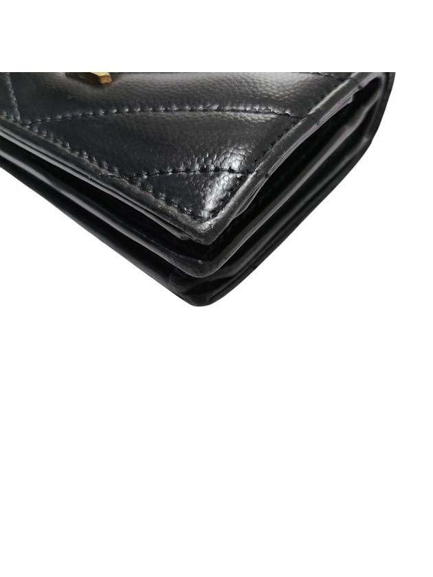 530841 Monogram Matelasse Card Half Wallet - SAINT LAURENT - BALAAN 6