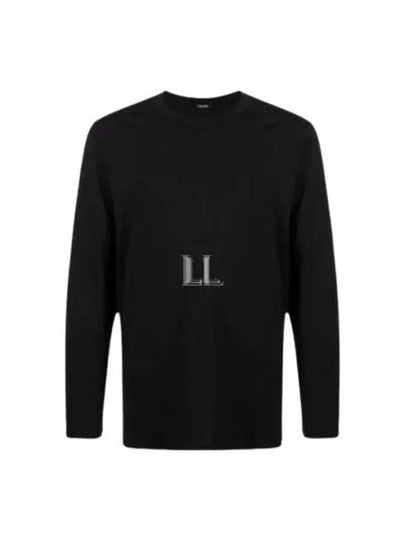 Crew Neck Cotton Modal Long Sleeve T-Shirt Black - TOM FORD - BALAAN 2