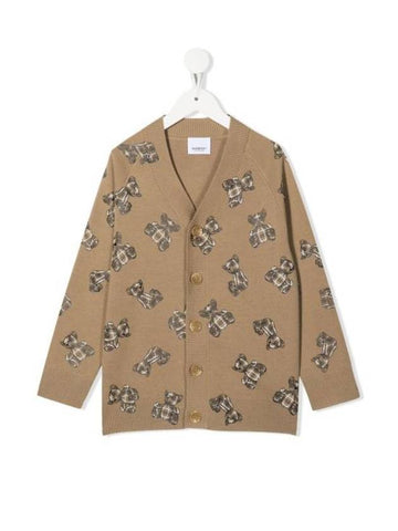 Kids Cardigan 8056973 A7026 ARCHIVE BEIGE - BURBERRY - BALAAN 1