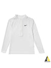 Women's Dri Fit UV Advantage Half Zip Long-Sleeve T-Shirt White - NIKE - BALAAN 2