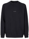 Diagonal Brushed Sweatshirt Black - CP COMPANY - BALAAN 3