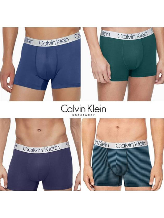 Men's Chromatic Logo Band Drawn Panties 4 Pack - CALVIN KLEIN - BALAAN 2
