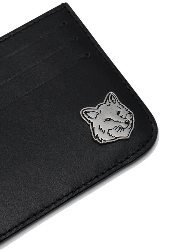 Fox Head Business Card Wallet Black - MAISON KITSUNE - BALAAN 4