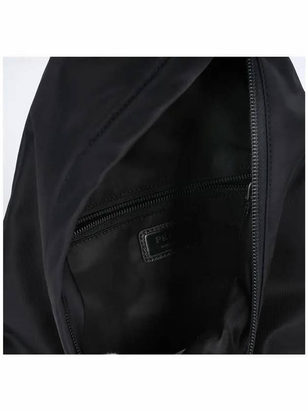 Re-Nylon Leather Backpack Black - PRADA - BALAAN 7