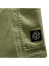 Logo Patch Pocket Banding Bermuda Shorts Sage Green - STONE ISLAND - BALAAN 4