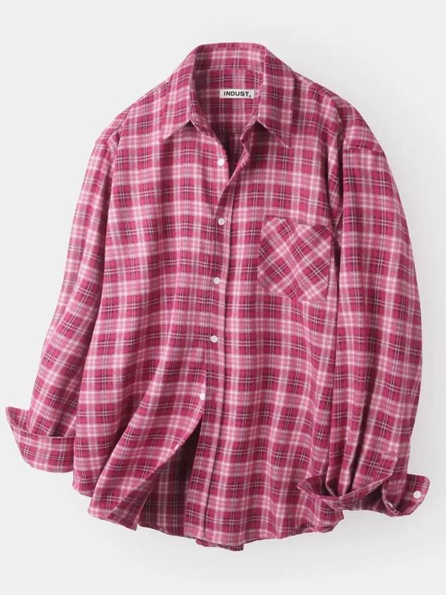 Forest Memory Check Shirt Pink - INDUST - BALAAN 8