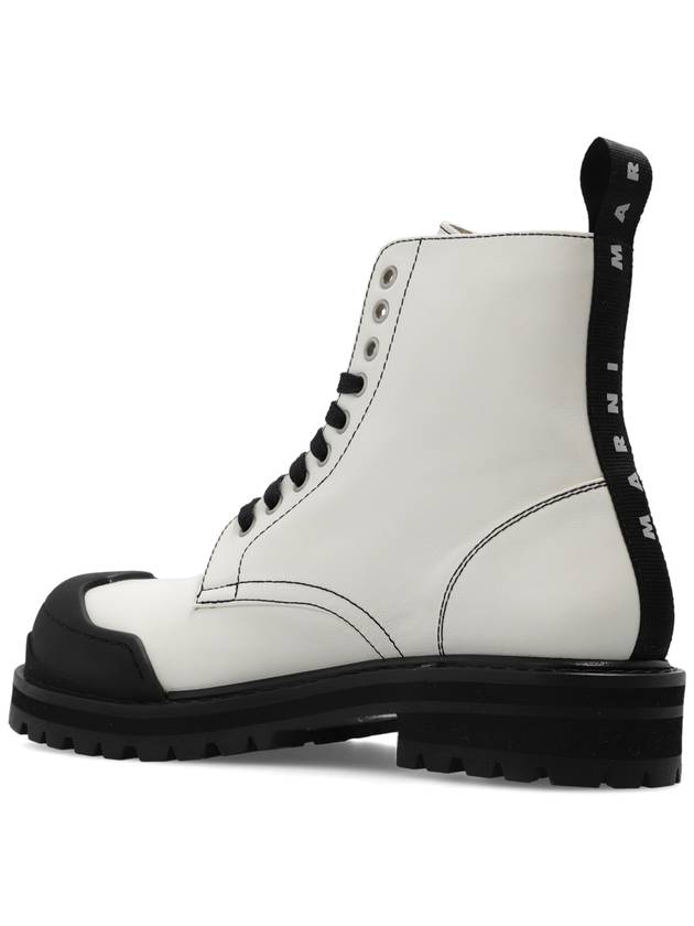 White Leather DADA Army Combat Boots TCMS009803P508800W03 B0560956695 - MARNI - BALAAN 6