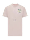 Print Logo Short Sleeve T-Shirt Pink - MONCLER - BALAAN 2