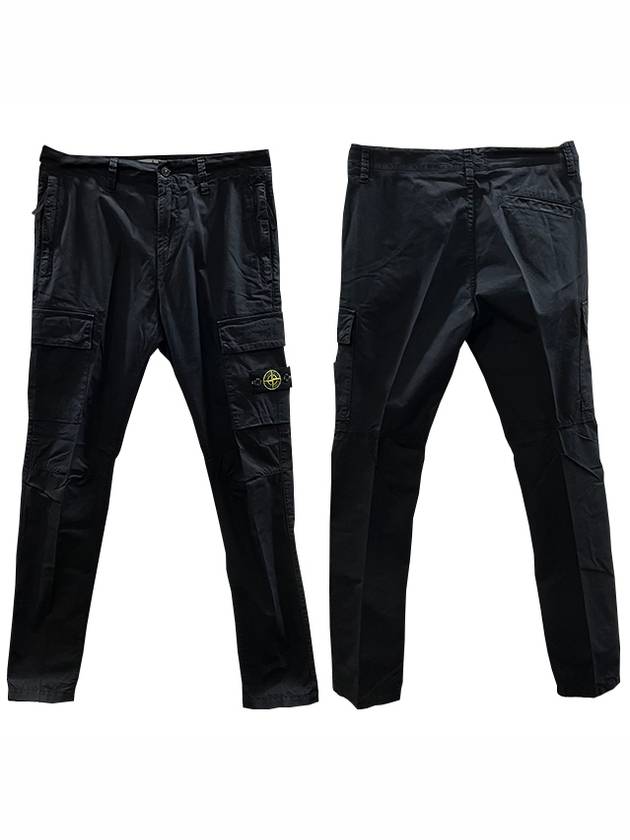 Kids Wappen Patch Cargo Straight Pants Black - STONE ISLAND - BALAAN 2