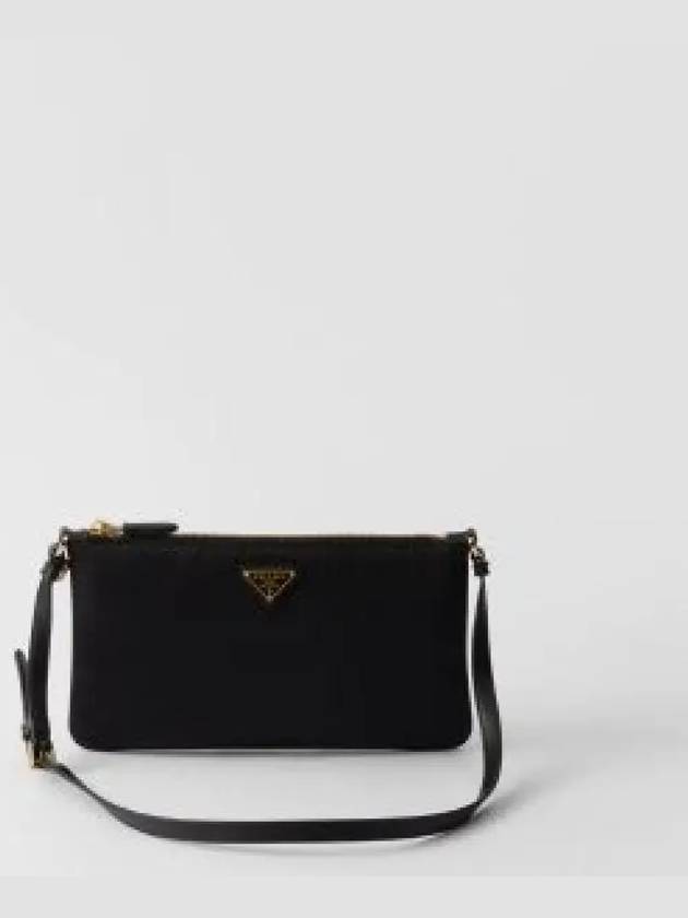 Triangle Logo Pouch Shoulder Bag Black - PRADA - BALAAN 2