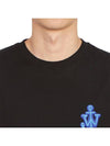 Anchor Patch Cotton Short Sleeve T-Shirt  Black - JW ANDERSON - BALAAN 9