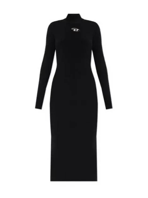 M Zary B Ribbed Knit Long Dress Black - DIESEL - BALAAN 2