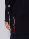 Stitched Cotton 4 Bar Cardigan Navy - THOM BROWNE - BALAAN 6