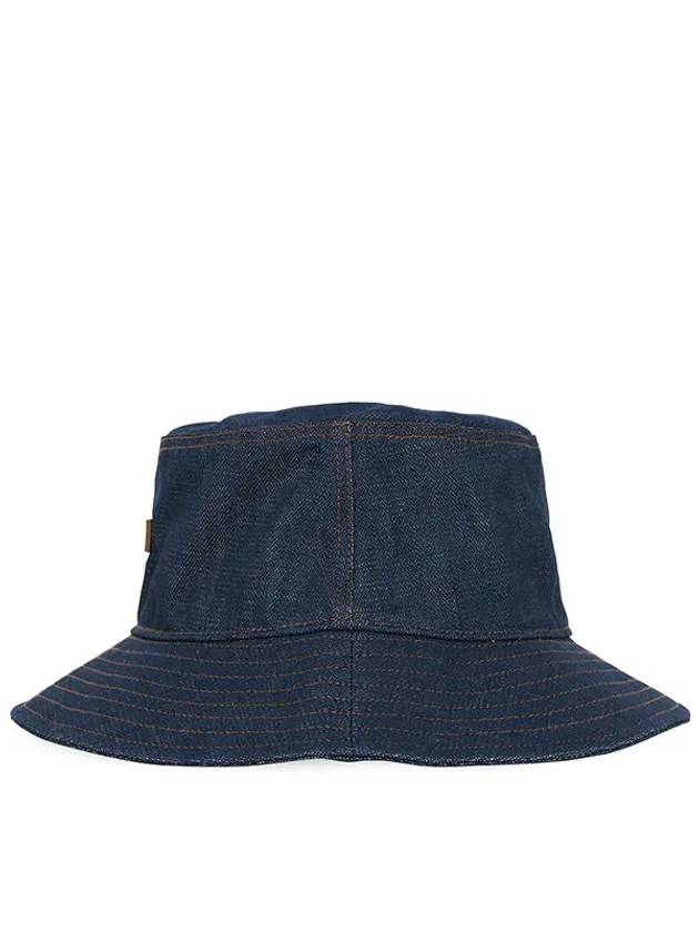 Logo Patch Denim Bucket Hat Indigo Blue - ACNE STUDIOS - BALAAN 3