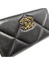 Women AP1063 19 Black Lambskin Zipper Long Wallet - CHANEL - BALAAN 6