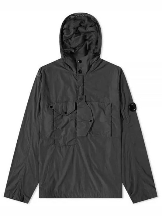 Men's Chorme-R Lens Patch Anorak Black - CP COMPANY - BALAAN 2