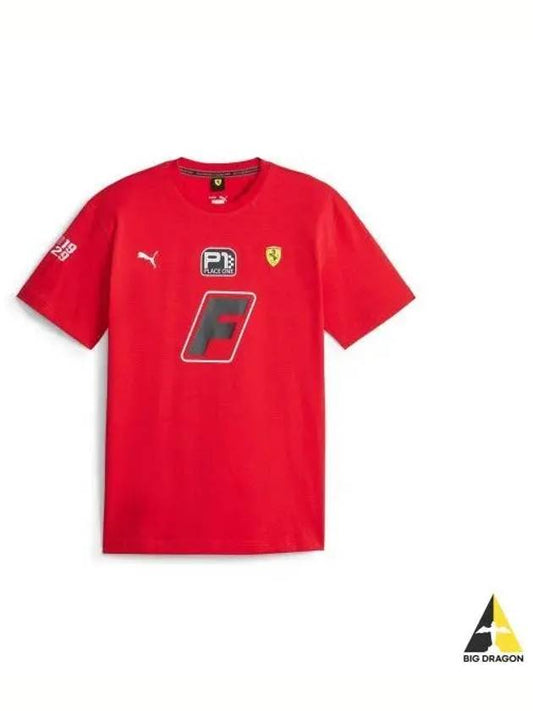 Ferrari Race Garage Crew Short Sleeve T Shirt Red 621122 02 - PUMA - BALAAN 1