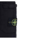 Fleece Bermuda Shorts Black - STONE ISLAND - BALAAN 8