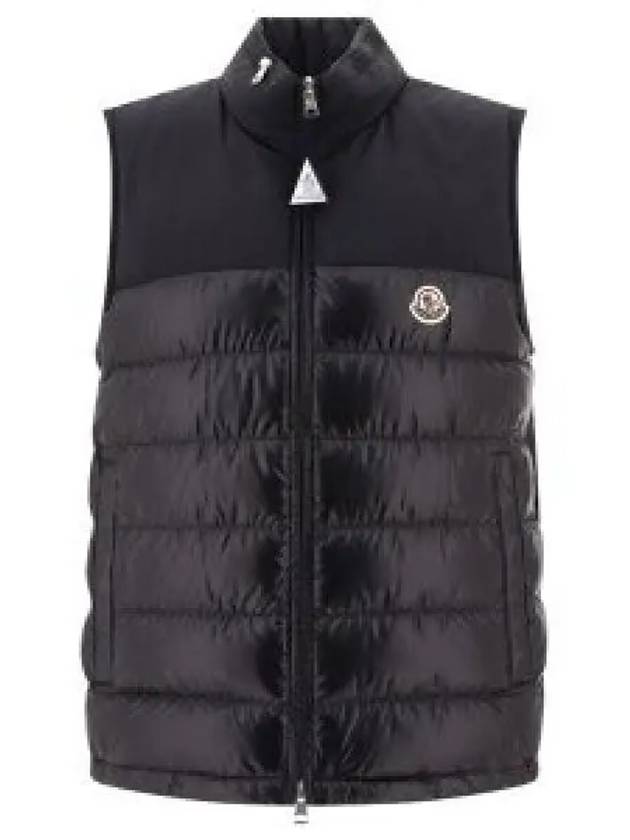 Cerces Logo Patch Down Padded Vest Black - MONCLER - BALAAN 2