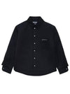 Embroidered Logo Long Sleeve Shirt Black - JACQUEMUS - BALAAN 2