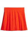 Adina Pleated Skirt Tangerine Tango - J.LINDEBERG - BALAAN 2