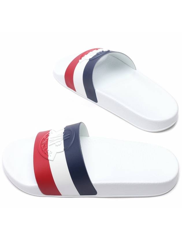 Jeanne Tri Color Slippers White - MONCLER - BALAAN 7