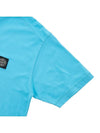 Logo Patch Cotton Short Sleeve T-Shirt Turquoise - STONE ISLAND - BALAAN 6