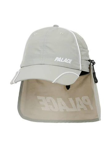 Font Zip Shell Neck Saver 6Panel Gray - PALACE - BALAAN 1