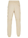 Stretch Cotton Tela Paracadute Cargo Straight Pants Sand - STONE ISLAND - BALAAN 3