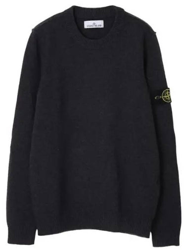 Knit lambswool crew neck regular fit - STONE ISLAND - BALAAN 1