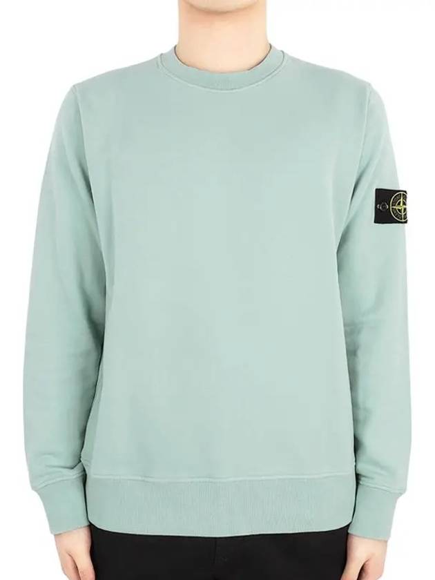 Wappen Patch Garment Dyed Sweatshirt Green - STONE ISLAND - BALAAN 3