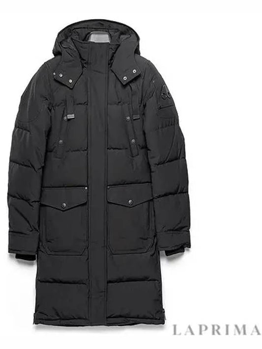 Women's Bonaventure Long Parka Black - MOOSE KNUCKLES - BALAAN.