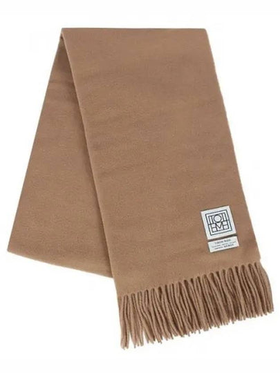 Virgin Wool Muffler Camel Brown - TOTEME - BALAAN 2