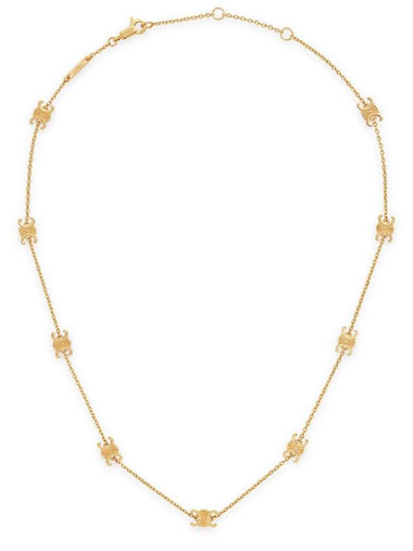 Triomphe Mini Brass Necklace Gold - CELINE - BALAAN 1