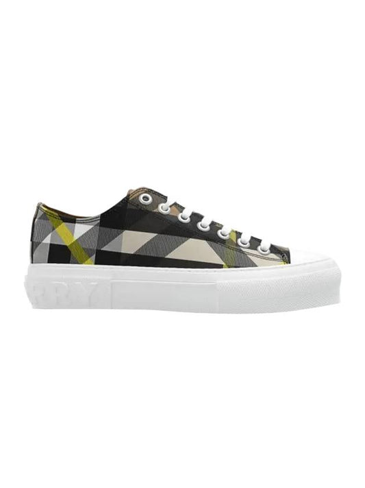 ExaGGerated Check Cotton Low Top Sneakers - BURBERRY - BALAAN 1