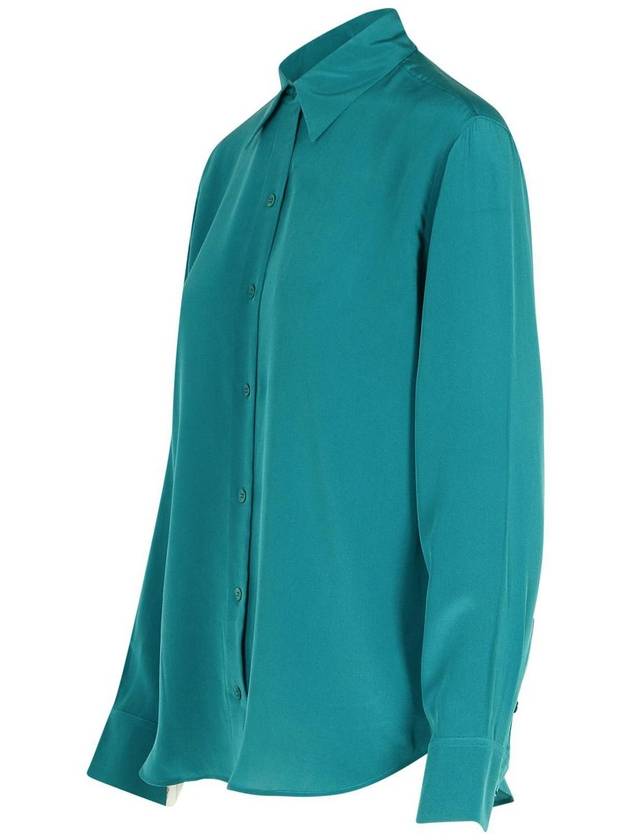 Equipment Teal Silk Shirt - EQUIPMENT - BALAAN 2