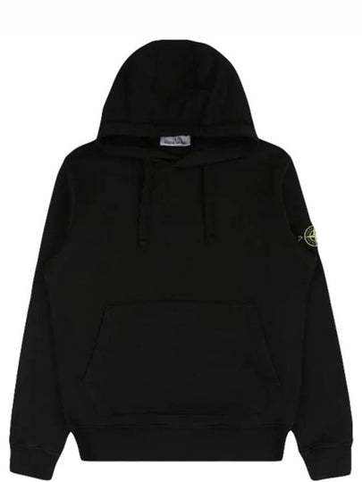 Signature Logo Patch Hoodie Black - STONE ISLAND - BALAAN 2